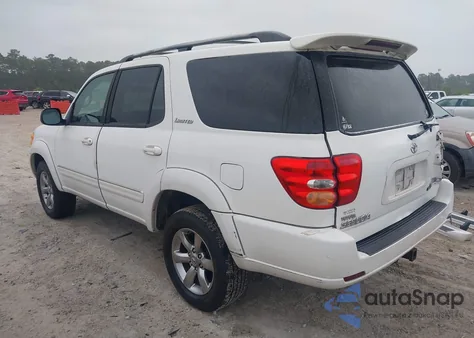 2004 Toyota Sequoia Limited V8 из США, поврежденный, VIN 5TDBT48A54S224212